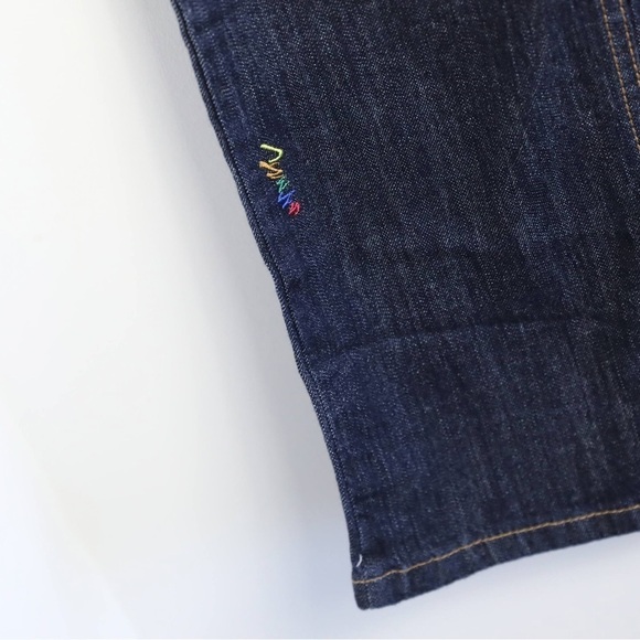 Coogi ultra high-waisted jeans vintage dark wash 7/8 size straight 90s rare art - Picture 8 of 9